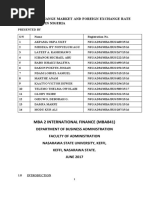 Group1 - Presentation On The Foreign Exchange Market in Nigeria