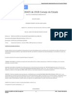 Sentencia 00425 de 2018 Consejo de Estado Gestor Normativo