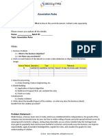 9 Association Rules Problem Statement