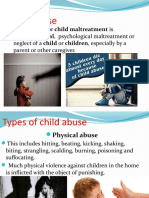 Child Abuse or Child Maltreatment Is