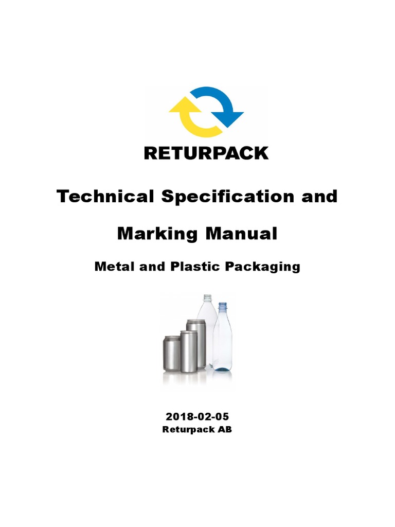 Appendix 2 Technical Specification and Marking Manual 2018-02-05 | PDF ...