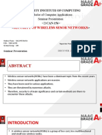 Security of Wireless Sensor Networks