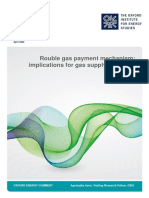 Rouble Gas Payment Mechanism