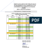 Jadwal Pembelajran Tatap Muka Penuh