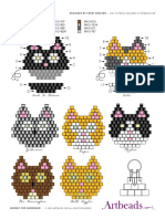 Abt 20190711 08 Kitty Crew Brick Stitch Cats Charm Bracelet Toho Aiko Diagram