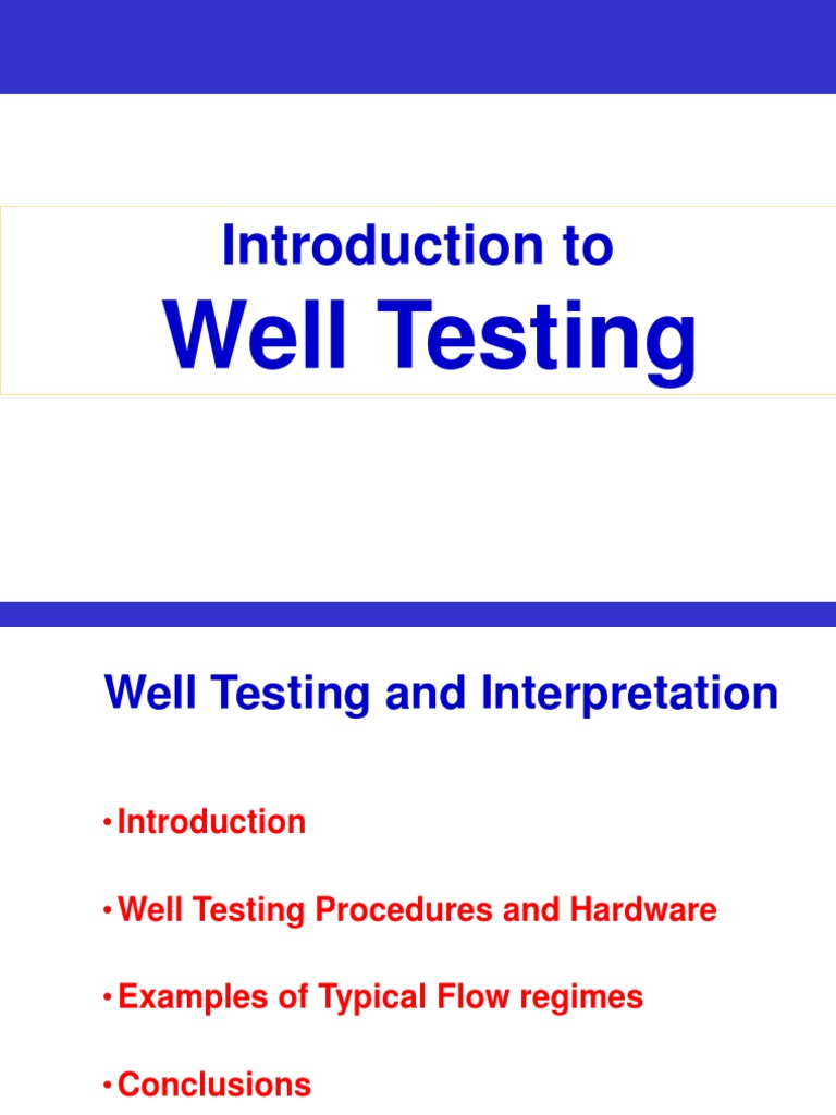Introduction To Well Testing 1650060017 | PDF | Fluid Dynamics ...