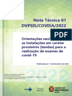 Nota Tecnica 01 2022 Dvpsis Orientacoes Exames Tendas