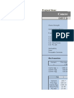 Concrete Mix Design Using IS Code Method: Input Data