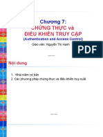 07 ATTT Ch7 ChungThuc Va DieuKienTruyCap