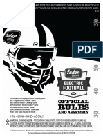 Tudor Games Electric Football Official Rules Assembly