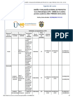 Agenda - 108002 - DISEÑO Y EVALUACIÓN INTEGRAL DE PROYECTOS