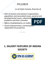 Indian Society's Salient Features