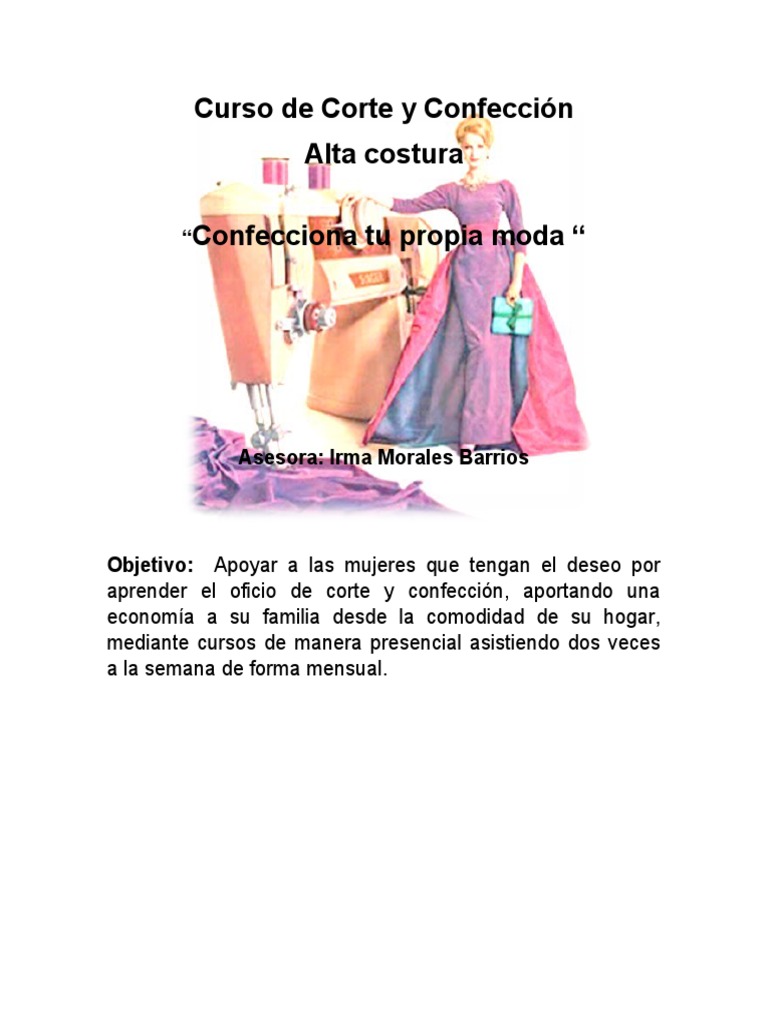 Curso de Corte y Confección MANUAL | PDF | Ropa | Herramientas