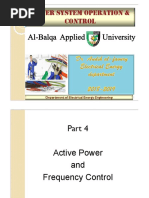 Power System Operation & Control: Al-Balqa Applied University