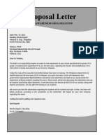Proposal Letter: Hiv Awareness Organization