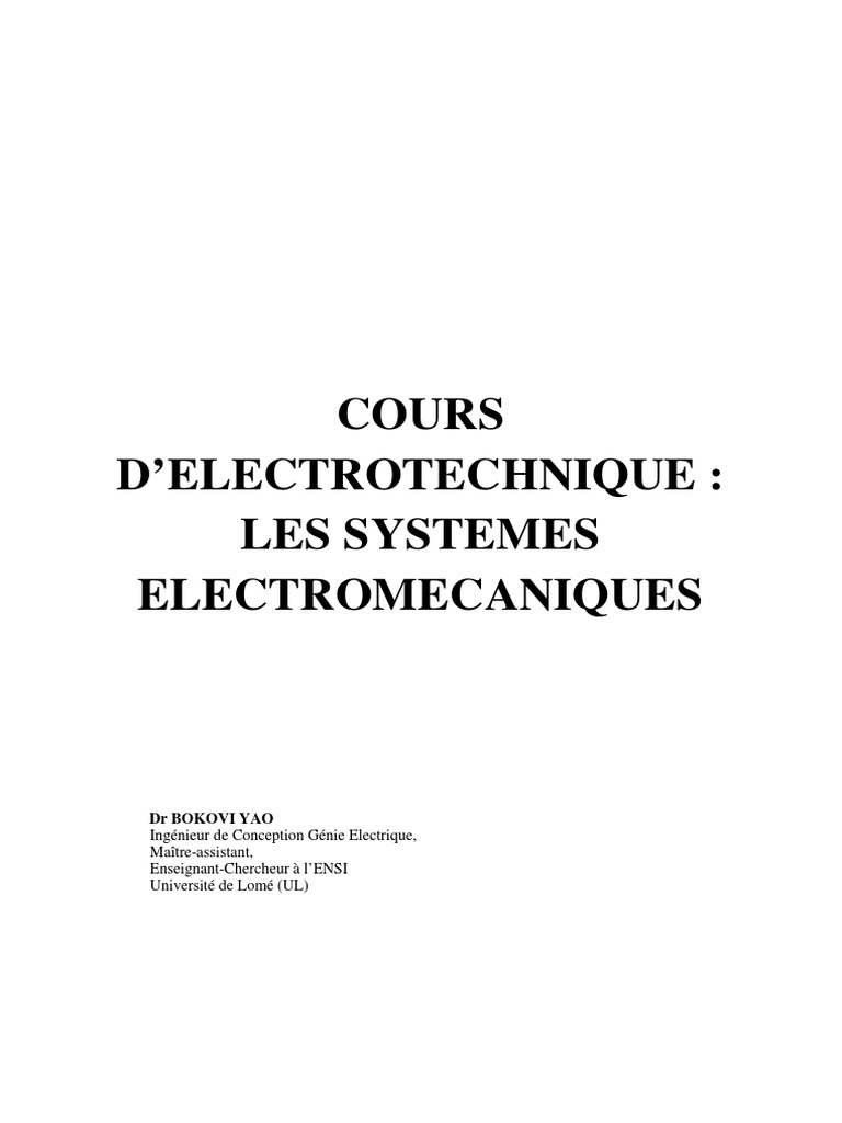 Cours de Machines Électriques, PDF, Aimant permanent