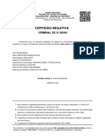 Certidao Criminal de 2º Grau