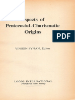 Synan Aspects of Pentecostal-charismatic Origins 1975