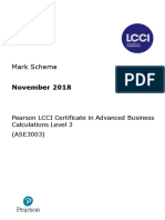Mark Scheme: November 2018