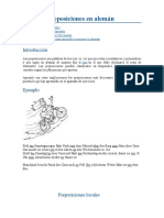 Tipos de Preposiciones en Alemán