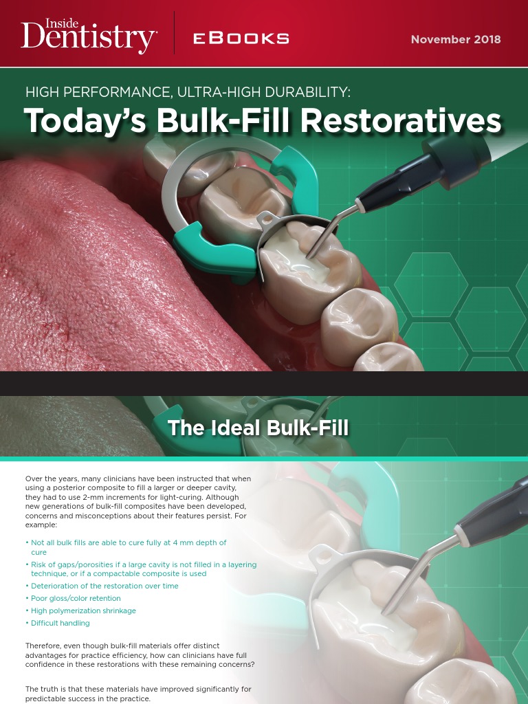 Today's Bulk-Fill Restoratives: High Performance, Ultra-High Durability ...