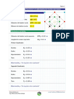 Calculo Del Corte Cuele y o Arranque de Cuatro Secciones