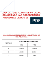 Calculo Azimut Conociendo Coordenadas de Dos Puntos