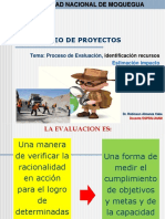 Proceso de Evaluacion, Identificacion Recursos Estimacion Impacto