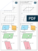 Vertical Format - Area of a Parallelogram