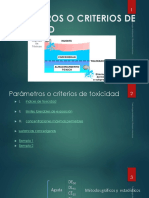 Cap3 - Parámetros o Criterios de Toxicidad