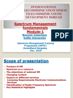 Spectrum Management Fundamentals Module-1: International Telecommunication Union Telecommunications Development Bureau