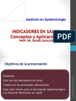 1 INDICADORES Conceptos y Aplicaciones - CADENA EPIDEMIOLOGICA COLERA