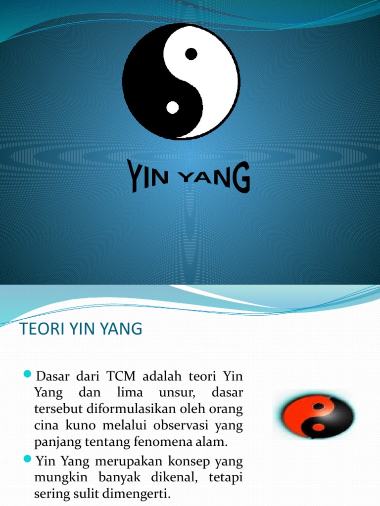 Teori Yin Yang dan Lima Unsur TCM | PDF