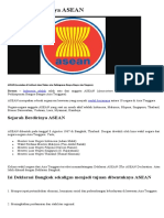 Sejarah Berdirinya ASEAN