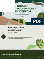 Presentacion-Unidad 1-Tema2-Parte-2 - Recursos Naturales y Desarrollo Sostenible