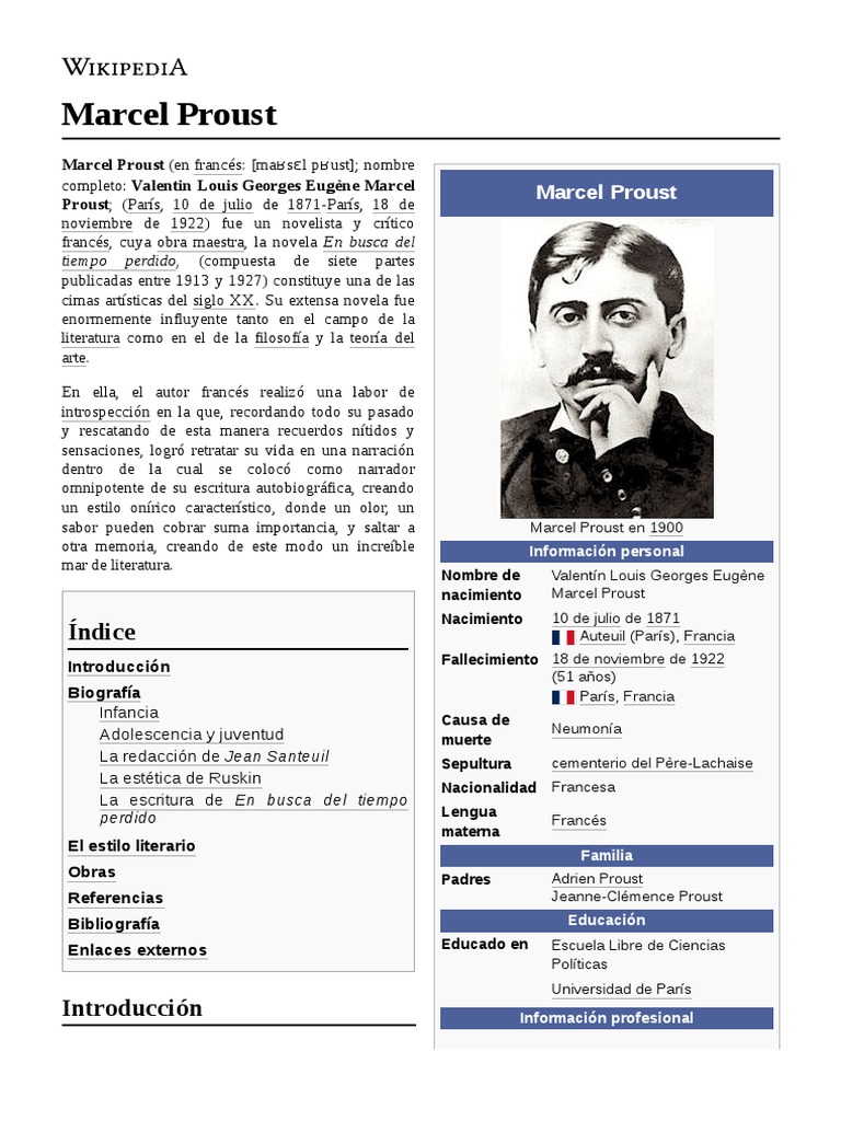 Marcel Proust | PDF | Marcel Proust