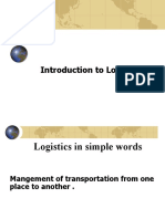 Logistics Intro