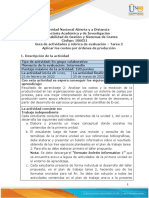 Guía de Actividades y Rúbrica de Evaluación - Unidad 1 - Tarea 2 - Aplicar Los Costos Por Órdenes de Producción