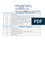 COMPUTER - Unit Test 2 - Syllabus - 2021