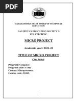 Microprocessor Project Completed 4th Sem