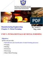 Manufacturing Engineering Forming: Chapter 3: Metal