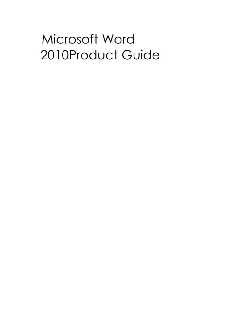 Microsoft Word Product Guide para Traducir | PDF | Microsoft | Software