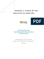 Modelamiento y control de una microrred en modo isla