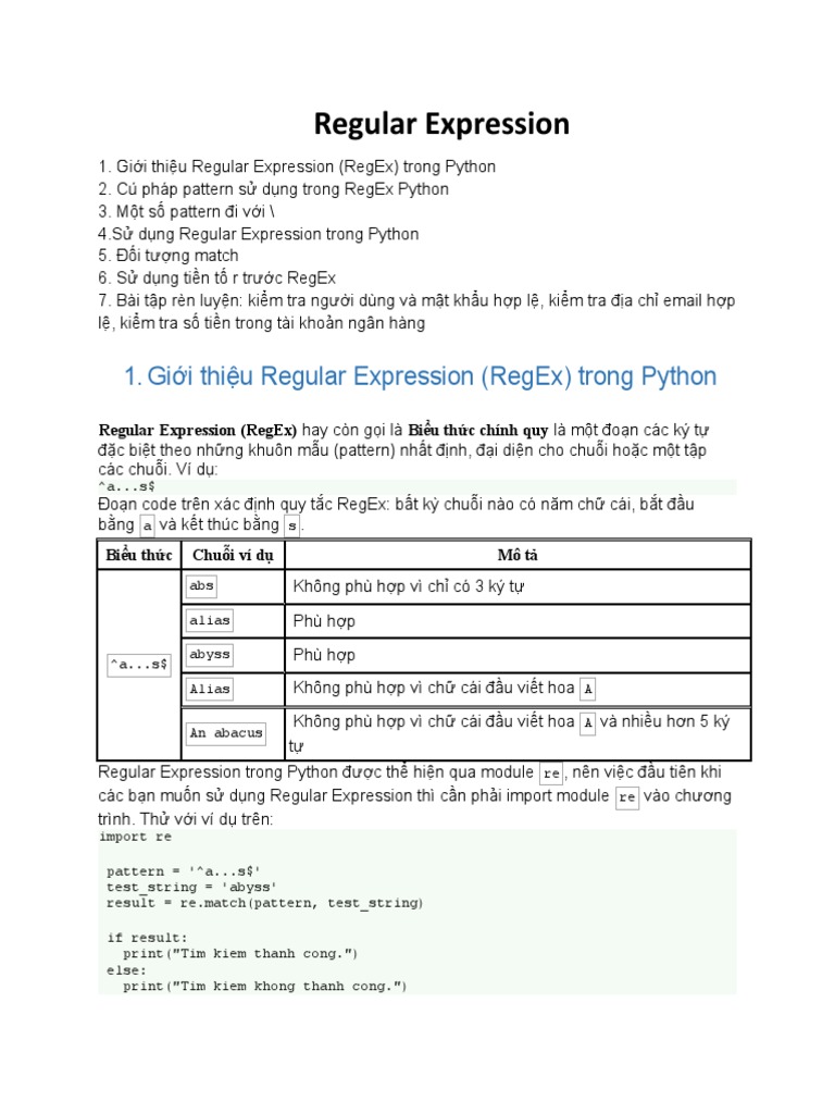 01 Regular-Expression | PDF