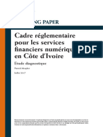 Working Paper Regulatory Framework For DFS in Cote Divoire Nov 2017 French