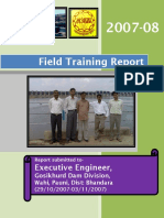 Field Training Report: Executive Engineer
