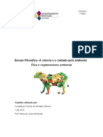 Ensaio Filosófico Etica e Vegetarianismo Ambiental