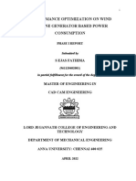 Performance Optimization On Wind Turbine Generator Based Power Consumption