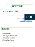 Proje Yonetimi Ve Risk Analizi