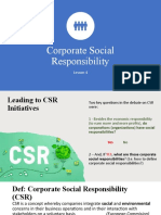 Corporate Social Responsibility: Lesson 4